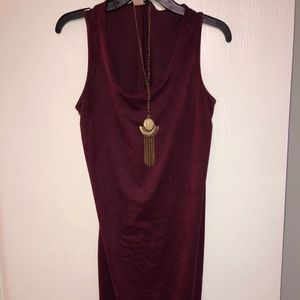 Boho Midi Dress W/Matching Necklace